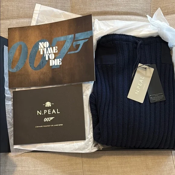 Men's 007 Ribbed Army Sweater - Picture 6 of 8